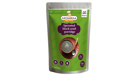 Sprouted black urad porridge